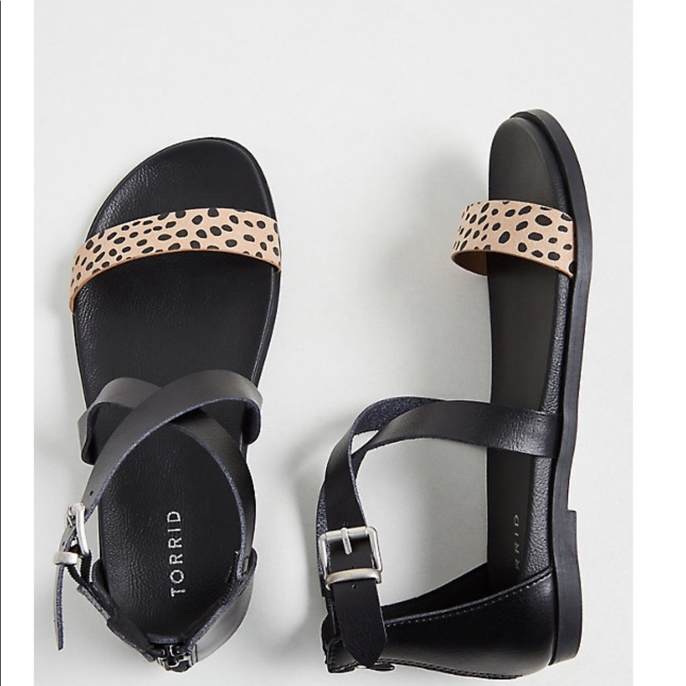 Torrid sandals never worn wide width